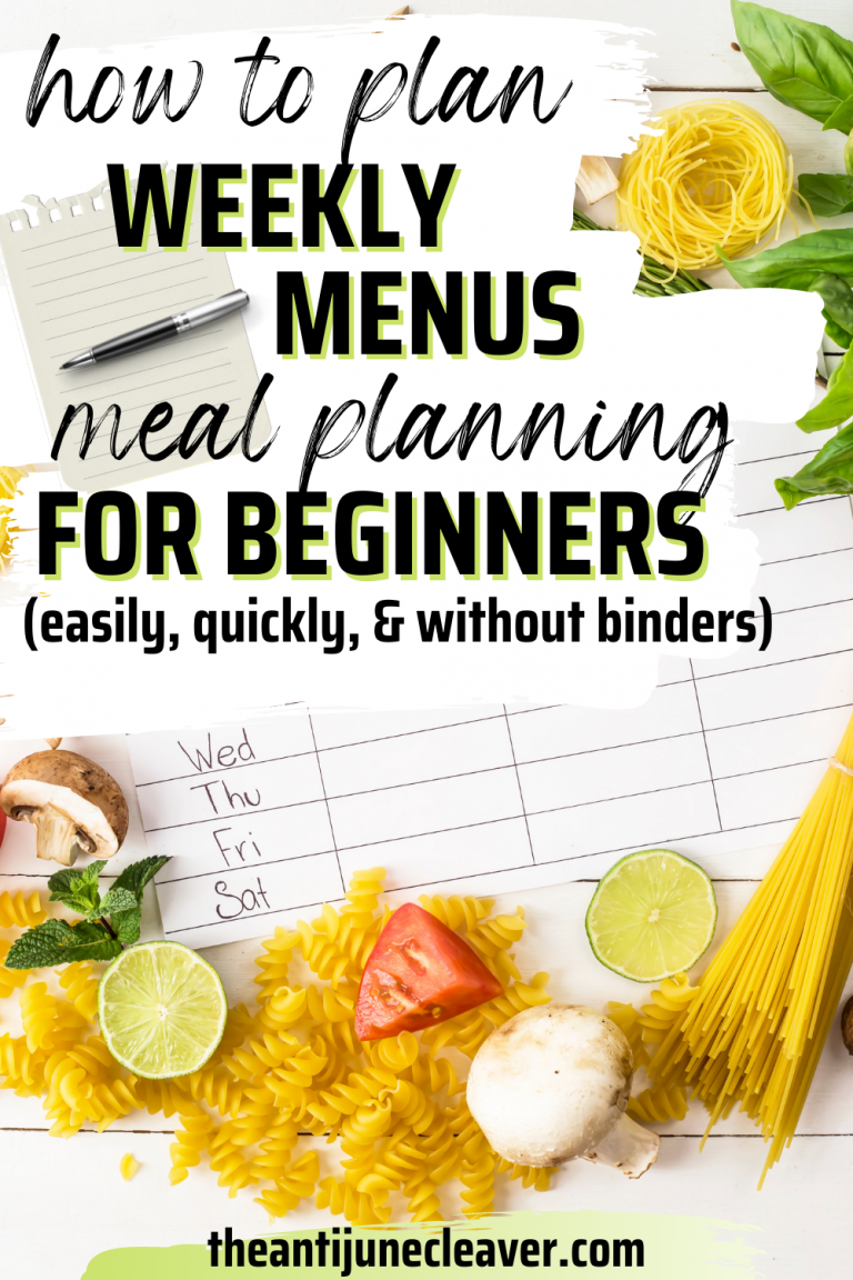 Meal Planning for Beginners & Planning a Weekly Menu | Haus of Boys