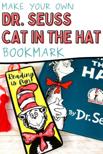 Dr. Seuss Cat in the Hat Bookmark Craft | Haus of Boys