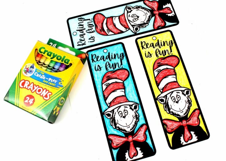 Dr. Seuss Cat in the Hat Bookmark Craft | Haus of Boys