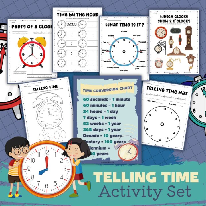 Printable Telling Time Worksheets for Kids | The Anti-June Cleaver