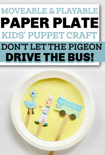 Moveable Paper Plate Don’t Let the Pigeon Drive the Bus Craft | Haus of ...
