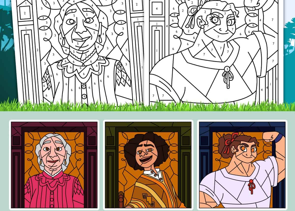 Encanto Color By Number Coloring Pages Haus Of Boys