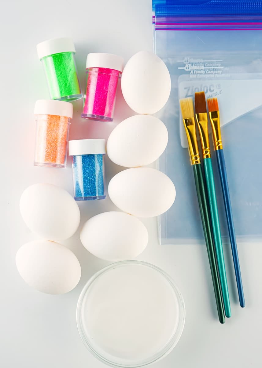 How to Make Glitter Easter Eggs Haus of Boys